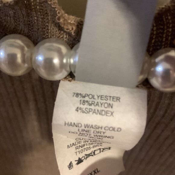 Honeyme Tan Open Front Cardigan - Picture 6 of 6